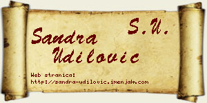 Sandra Udilović vizit kartica
